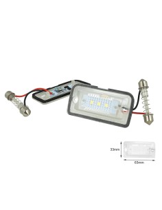 Kit Luci Targa Led Mercedes Benz CLK W209 C209 A209 Da 2002 A 2009 Bianco Canbus No Errore
