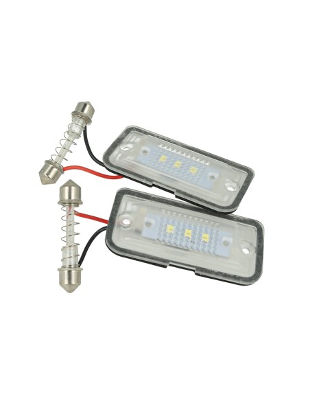 Kit Luci Targa Led Mercedes Benz CLK W209 C209 A209 Da 2002 A 2009 Bianco Canbus No Errore