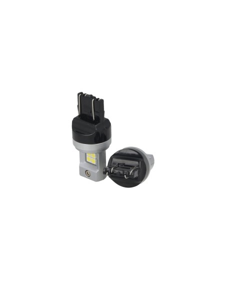 Lampada Led T20 W21/5W 7443 8 Smd 3030 Bianco Luminoso Compatibile Con Attacco CK Auto Americana Dimensione Ridotta