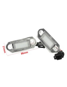 Kit Luci Targa Led VW Golf 3 Variant 1993-1999 Verno Jetta 3 1992-1998 12V 3W Canbus Bianca