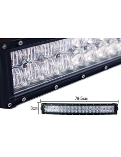Barra Led 180W 795mm 9V-60V Doppia Fila 60X3W Lente Combo IP67 Per Fuoristrada Jeep SUV Camper
