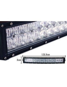 Barra Led 300W 1289mm 9V-60V Doppia Fila 100X3W Lente Combo IP67 Per Fuoristrada Jeep SUV Camper