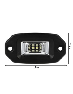 Fanale Luci Diurne A Led DRL Work Light Faro Da Lavoro Cree 10W 12V 24V Per Auto Camion