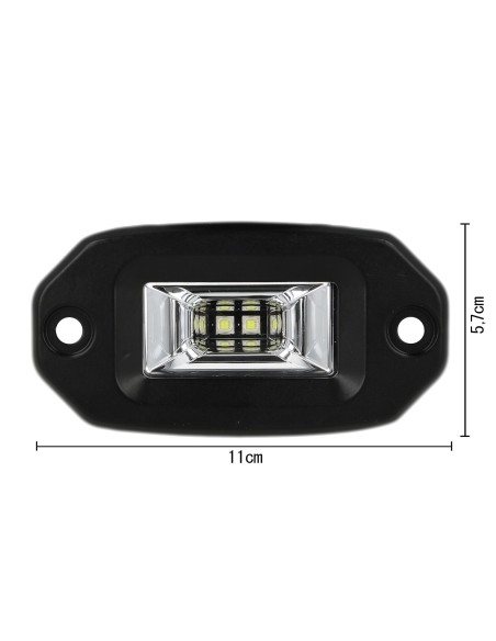 Fanale Luci Diurne A Led DRL Work Light Faro Da Lavoro Cree 10W 12V 24V Per Auto Camion