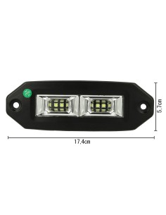 Fanale Luci Diurne A Led DRL Work Light Faro Da Lavoro Cree 20W 12V 24V Per Auto Camion