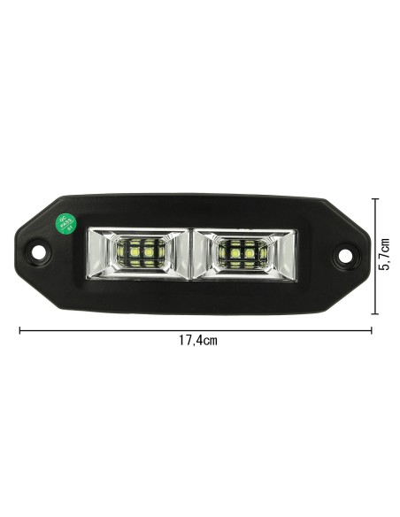 Fanale Luci Diurne A Led DRL Work Light Faro Da Lavoro Cree 20W 12V 24V Per Auto Camion