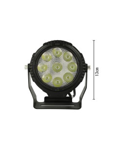 Faro Led Fanale Rotondo Flood 45W Larga 12V 24V 36V 48V 60V 9X5W Cree XTE Nuovo Design