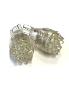 Coppia 2 Lampade Led T10 T15 Con 9 Led F3 Colore Blue Blu 12V 0,2W 2