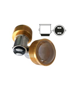 Coppia 2 Lampade Led BAY15D 1157 P21/5W Con 1 Power Led Da 2W Bianco Freddo 6000K 12V 2W 2