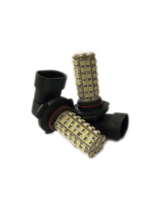 Coppia 2 Lampade Led HB3 9005 HB4 9006 Con 80 Smd 3014 Bianco Freddo 12V 2W Per Fendinebbia 2