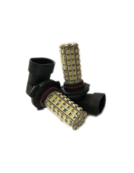 Coppia 2 Lampade Led HB3 9005 HB4 9006 Con 80 Smd 3014 Bianco Freddo 12V 2W Per Fendinebbia