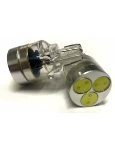 Coppia 2 Lampade Led T20 7443 W21/5W Con 3 Power Led 1W Bianco Freddo 6000K 12V 3W 2