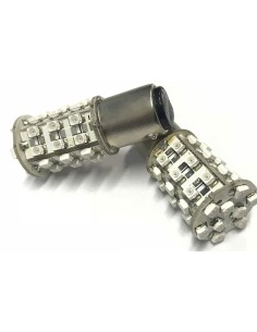 Coppia 2 Lampade Led BAY15D 1157 P21/5W Con 39 Smd 3528 Colore Rosso 2V 2W