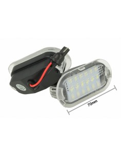Kit Luci Portiere A Led Per VW Golf 4 Bora Jetta Beetle Polo Sharan Touran Skoda Octavia Seat Alhambra Leon Toledo Bianco 12V 3W