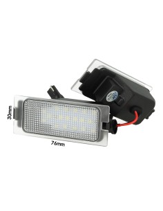 Kit Luci Targa Led Ford Edge Escape Mercury Mariner OEM 7T4Z-13550-A 12V 3W Bianco Canbus