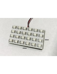 Pannello Plafoniera Lampada Led 12V 2,5W Con 24 Smd 3528 Colore Verde 45X25mm
