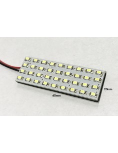 Pannello Plafoniera Lampada Led 12V Con 36 Smd 3014 Bianco Freddo 6000K Per Luci Abitacolo Cassone Furgone Camper