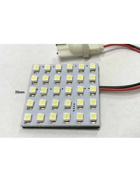 Pannello Plafoniera Lampada Led 12V Con 36 Smd 3528 Colore Giallo Per Luci Abitacolo Cassone Furgone Camper