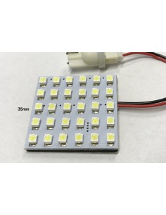 Pannello Plafoniera Lampada Led 12V Con 36 Smd 3528 Colore Rosso Per Luci Abitacolo Cassone Furgone Camper 2