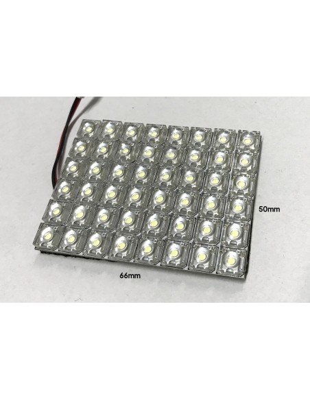 Pannello Plafoniera Lampada Led 12V Con 48 Led F5 Flux Colore Verde Per Luci Abitacolo Cassone Furgone Camper