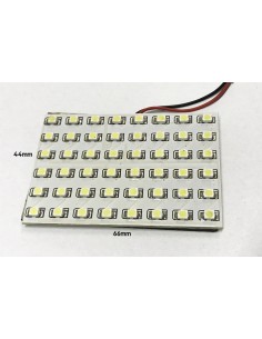 Pannello Plafoniera Lampada Led 12V Con 48 Smd 3528 Colore Giallo Yellow Per Luci Abitacolo Cassone Furgone Camper 2