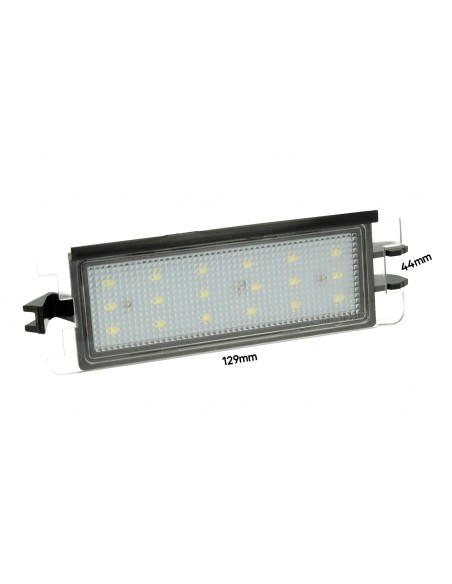 Kit Luci Targa Led Dacia Sandero I 2008-2012 Logan I 2004-2013 12V 3W Bianco Canbus