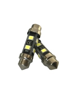 24V Lampada Led Siluro T11 C5W 36mm 8 smd 2835 No Polarita 360 Gradi Bianco Freddo Durata Garantita 2