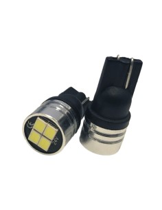 24V Lampada Led T10 W5W Colore Arancione Con 4 Smd 2835 Frontale No Polarita Per Frecce Durata Garantita 2