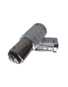 Lampada Led BAW15d PR21/5W Rosso 12V 24V 21/5W Compatibile Osram 7538LDR 21 Smd 5730 Con Lente Ingrandimento 2