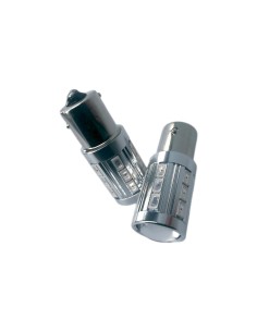 Lampada Led BAY15S 12V 24V 21W S25 1156 Arancione 21 Smd 5730 Con Lente Ingrandimento 2