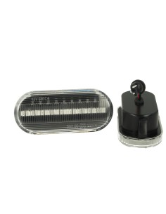 Kit Freccia Laterale a Led Side Marker Dinamica Lente Trasparente VW Golf 3 4 Bora Lupo Passat Polo Sharan Vento 2