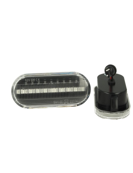 Kit Freccia Laterale a Led Side Marker Dinamica Lente Trasparente VW Golf 3 4 Bora Lupo Passat Polo Sharan Vento