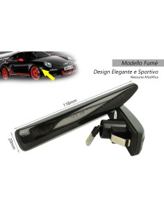 Kit Freccia Laterale a Led Side Marker Dinamica Lente Fume BMW Serie 7 E65 E66 E67 2001-2008 OEM 63137164757