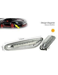 Kit Freccia Laterale a Led Side Marker Dinamica Lente Trasparente BMW E46 E36 E90 E91 E60 E61 E81 E82 E87 E88 E92 E93 X1 E84 X3 