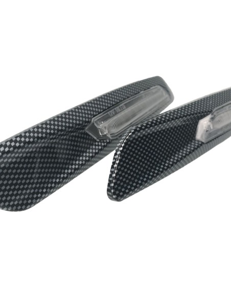 Kit Freccia Laterale a Led Side Marker Dinamica 3D Carbonio Lente Trasparente BMW E81 E82 E87 E88 E90 E91 E92 E93 E60 E61 F10