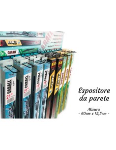 Espositore Da Parete Muro Per Spazzole Tergicristallo CARALL Auto Con Totale 9 Ganci