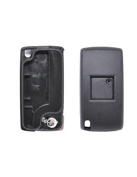 Guscio Chiave Telecomando 3 Tasti Baule Con Lama HU83 Batteria Su Circuito Senza Transponder Per Peugeot Citroen Berlingo Fiat S