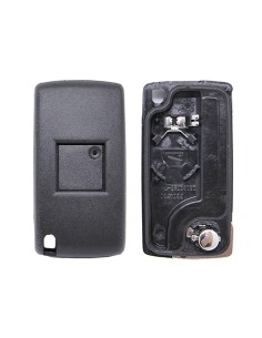 Guscio Chiave Telecomando 3 Tasti Luce Con Lama HU83 Batteria In Custodia Senza Transponder Per Peugeot Citroen Berlingo Fiat Sc 2