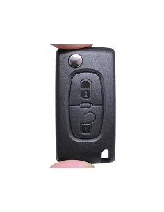 Guscio Chiave Telecomando 2 Tasti Con Lama VA2 Batteria In Custodia Senza Transponder Per Peugeot Citroen Berlingo Fiat Scudo