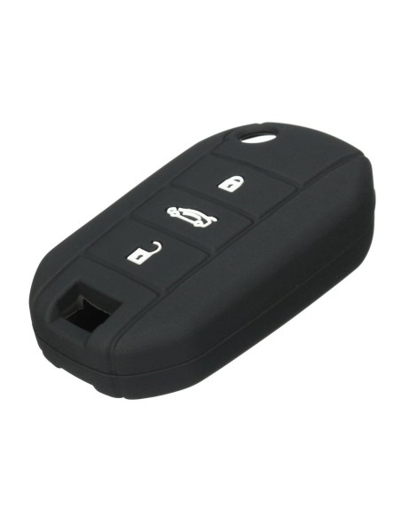 Guscio Chiave Telecomando 3 Tasti Bagagliaio Con Lama HU83 Batteria Su Circuito Senza Transponder Per Peugeot Citroen