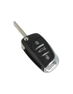 Guscio Chiave Telecomando 3 Tasti Bagagliaio Con Lama HU83 Batteria Su Circuito Senza Transponder Per Peugeot Citroen