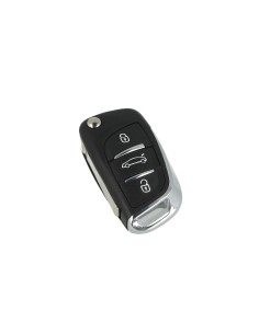 Guscio Chiave Telecomando 3 Tasti Bagagliaio Con Lama HU83 Batteria Su Circuito Senza Transponder Per Peugeot Citroen 2