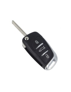 Guscio Chiave Telecomando 3 Tasti Bagagliaio Con Lama VA2 Batteria Su Circuito Senza Transponder Per Peugeot Citroen