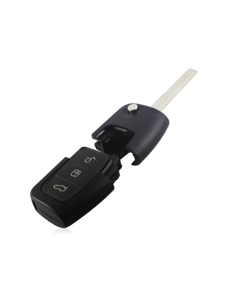 Guscio Chiave Telecomando con 3 Tasti Pieghevole Senza Elettronica Transponder Lama HU101 Per Ford Focus Mondeo