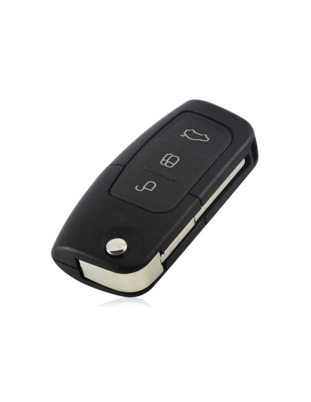 Guscio Chiave Telecomando con 3 Tasti Pieghevole Senza Elettronica Transponder Lama HU101 Per Ford Focus Mondeo