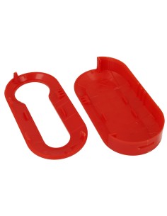 Guscio Cover In Plastica Colore Rosso Per Chiavi Telecomando Senza Lama Fiat Grande Punto Evo Panda Bravo Stilo 500L Lancia Y De 2