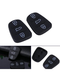 Gommino 3 Tasti Nero Ricambio Telecomando Guscio Chiave Per Auto Hyundai I20 I30 IX20 IX35 Kia 2