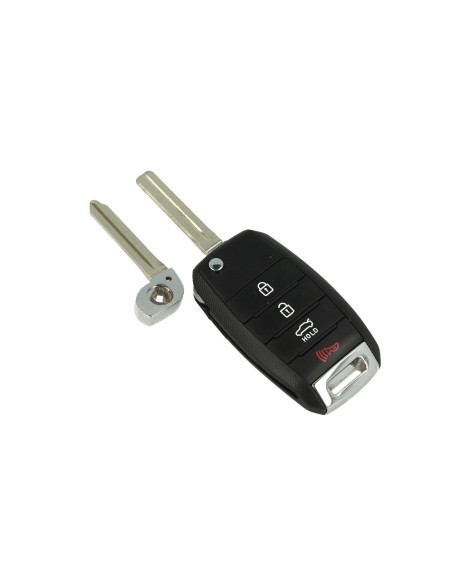 Guscio Chiave Telecomando 3 Tasti con Lama HYNR14 Batteria Su Circuito Senza Transponder Per Hyundai Kia Grand Avega Santa Fe IX