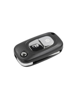 Guscio Chiave Telecomando 2 Tasti con Lama VA2 Batteria Su Circuito Senza Transponder Per Renault Clio Twingo Megane 2