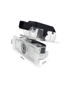 Kit Luci Led Logo Proiettori Auto Portiere Per Alfa Romeo 159 166 Mito Giulietta Giulia Stelvio Spider 12V 5W